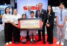 Somic overhandigt cheque aan Beaumont Partnership Foundation