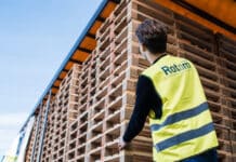 Pallet is stevig, veelzijdig en kan keer op keer worden hergebruikt