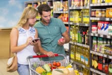 supermarkt-koppel-stock
